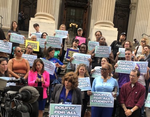 Strong Words Heard at ‘No Hate’ Rally, From Participants and Passersby