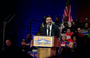 Change in the Air, at Cool Outdoor Rally for Mayoral Candidate Mamdani