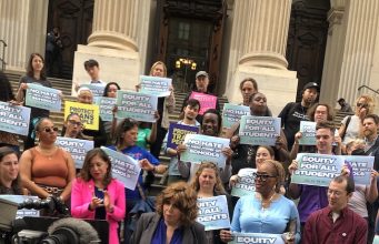 Strong Words Heard at ‘No Hate’ Rally, From Participants and Passersby